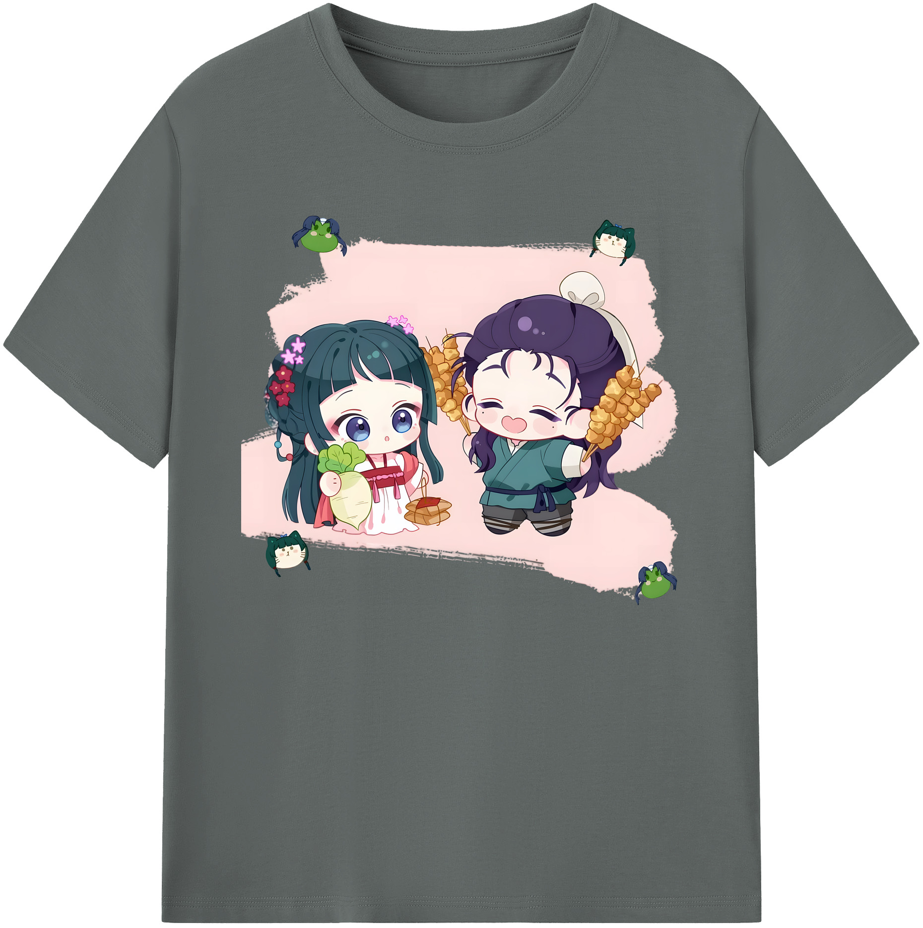 （画像用） 薬屋のひとりごと The Apothecary Diaries 綿100％ メンズ半袖Tシャツ｜肌触りやわらか＆通気性